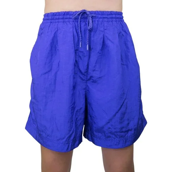 Vintage 90s Lavon Purple Windbreaker Shorts - Picture 1 of 7